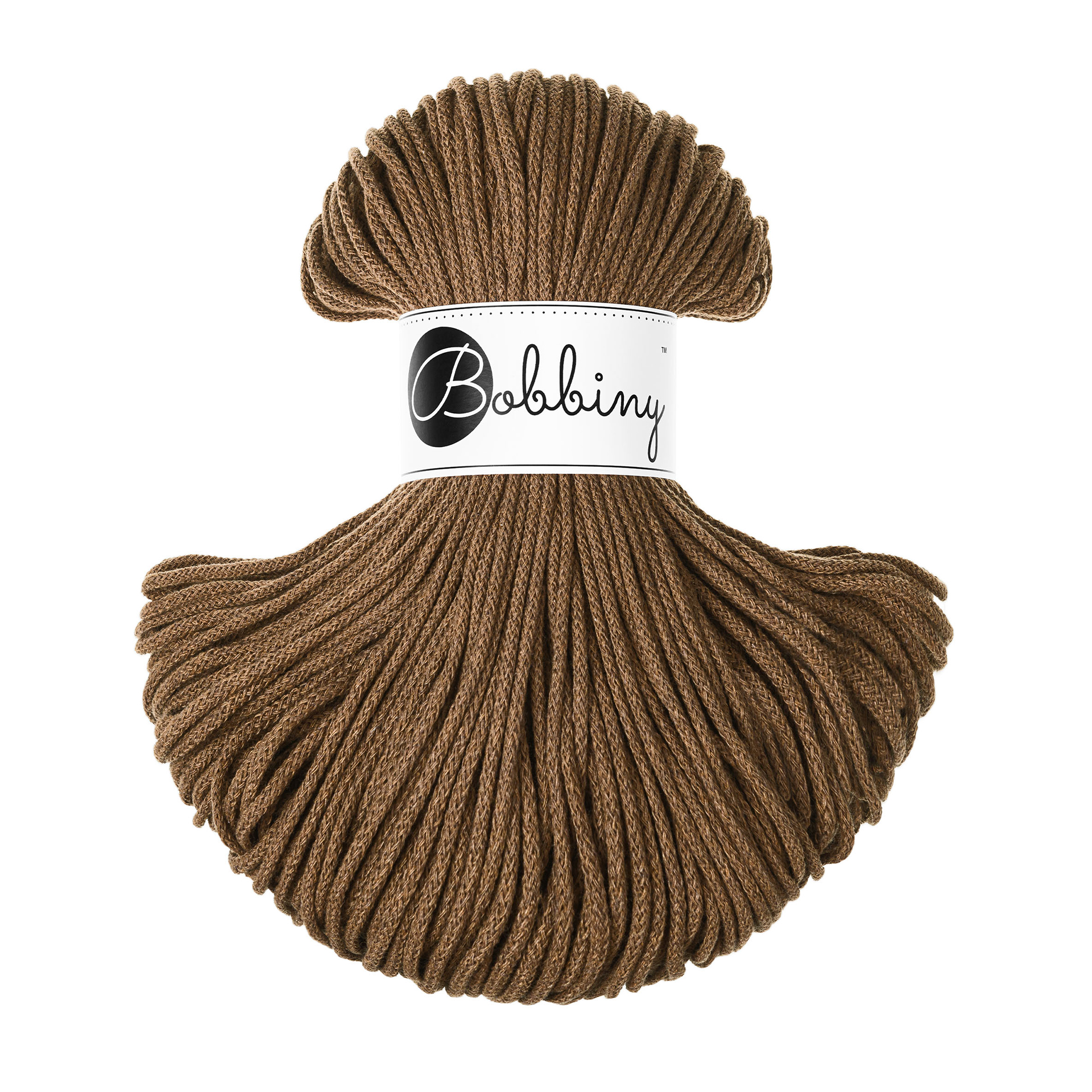 Nut Brown / Flechtkordel 3 mm