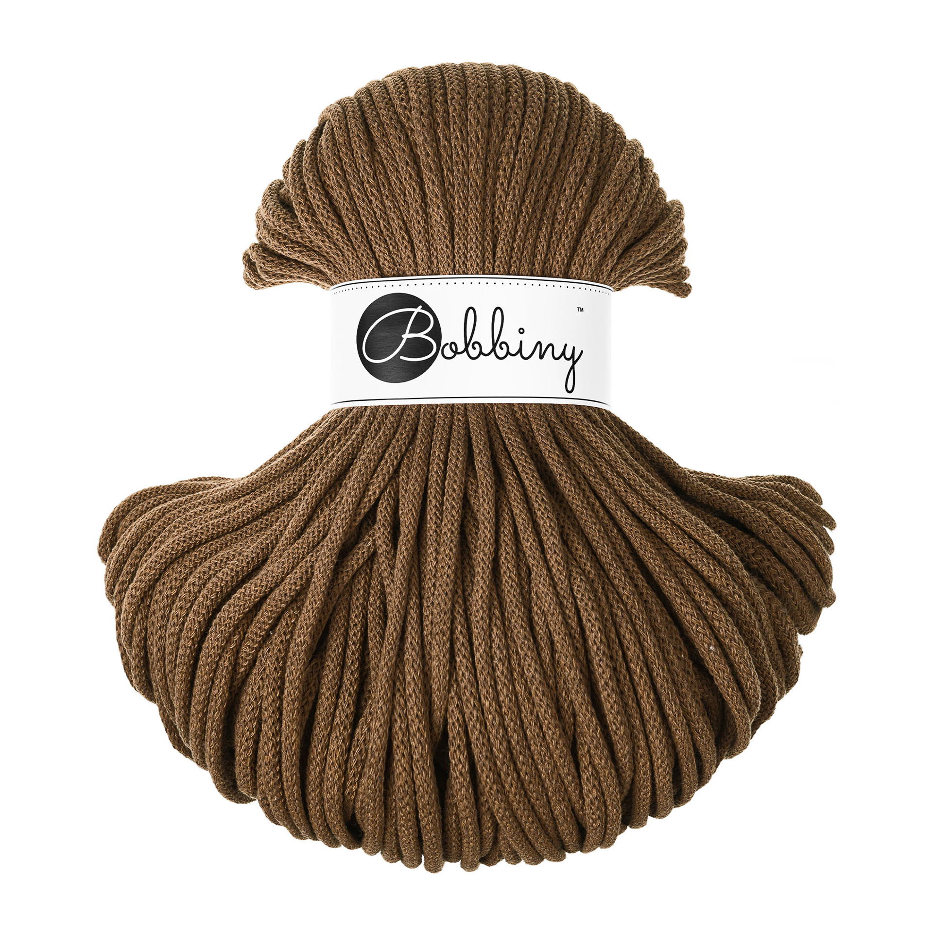 Nut Brown / Flechtkordel 5 mm