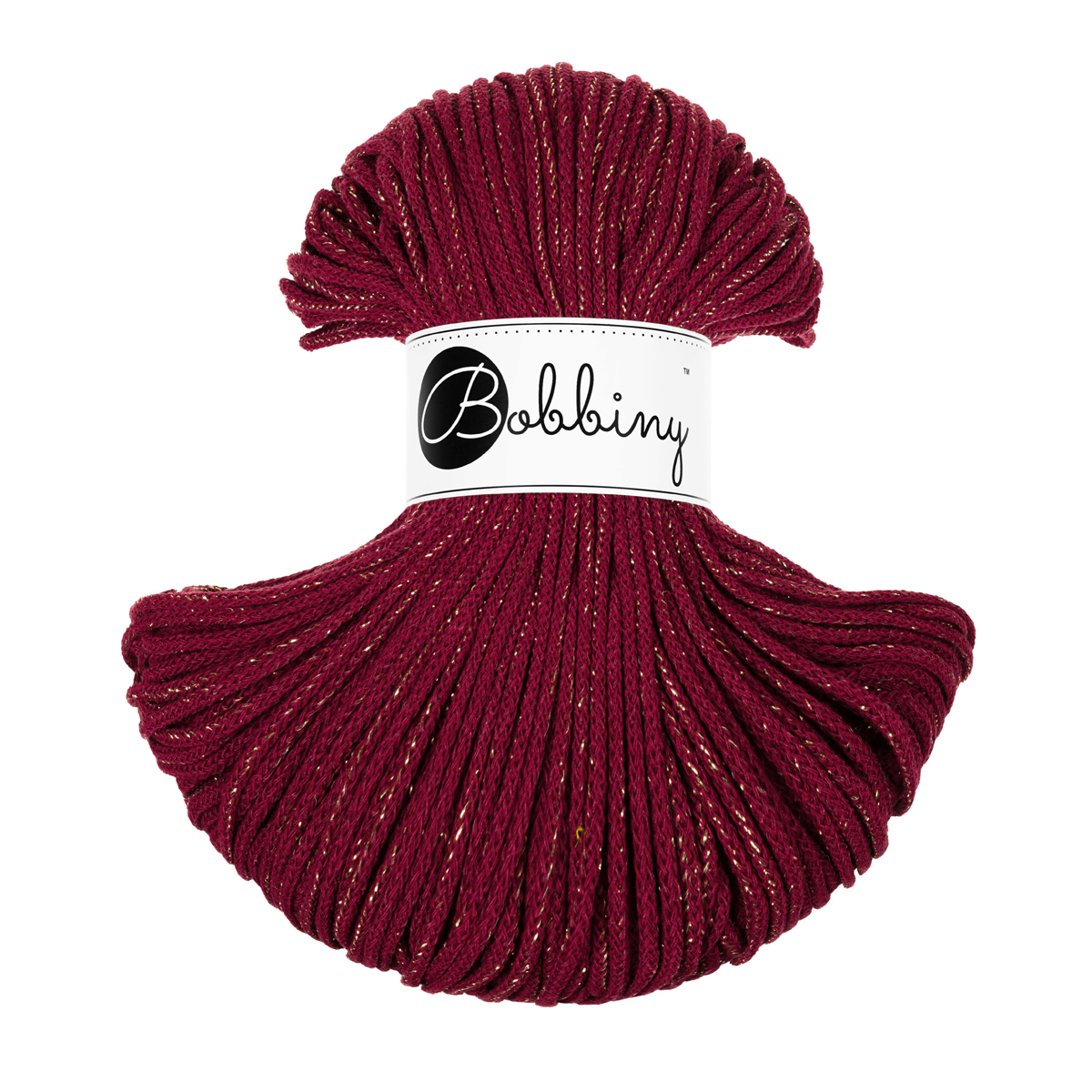 Golden Wine Red / Flechtkordel 3 mm